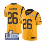 Men's Nike Los Angeles Rams #26 Mark Barron Limited Gold Rush Vapor Untouchable Super Bowl LIII Bound NFL Jersey