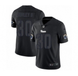 Men's Nike Los Angeles Rams #30 Todd Gurley Limited Black Rush Impact NFL Jersey