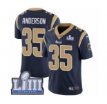Men's Nike Los Angeles Rams #35 C.J. Anderson Navy Blue Team Color Vapor Untouchable Limited Player Super Bowl LIII Bound NFL Jersey