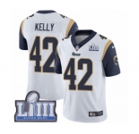 Men's Nike Los Angeles Rams #42 John Kelly White Vapor Untouchable Limited Player Super Bowl LIII Bound NFL Jersey