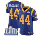 Men's Nike Los Angeles Rams #44 Jacob McQuaide Royal Blue Alternate Vapor Untouchable Limited Player Super Bowl LIII Bound NFL Jersey