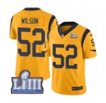 Men's Nike Los Angeles Rams #52 Ramik Wilson Limited Gold Rush Vapor Untouchable Super Bowl LIII Bound NFL Jersey