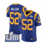Men's Nike Los Angeles Rams #52 Ramik Wilson Royal Blue Alternate Vapor Untouchable Limited Player Super Bowl LIII Bound NFL Jersey