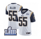 Men's Nike Los Angeles Rams #55 Brian Allen White Vapor Untouchable Limited Player Super Bowl LIII Bound NFL Jersey