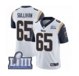 Men's Nike Los Angeles Rams #65 John Sullivan White Vapor Untouchable Limited Player Super Bowl LIII Bound NFL Jersey