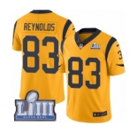Men's Nike Los Angeles Rams #83 Josh Reynolds Limited Gold Rush Vapor Untouchable Super Bowl LIII Bound NFL Jersey