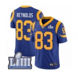 Men's Nike Los Angeles Rams #83 Josh Reynolds Royal Blue Alternate Vapor Untouchable Limited Player Super Bowl LIII Bound NFL Jersey