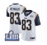 Men's Nike Los Angeles Rams #83 Josh Reynolds White Vapor Untouchable Limited Player Super Bowl LIII Bound NFL Jersey