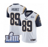 Men's Nike Los Angeles Rams #89 Tyler Higbee White Vapor Untouchable Limited Player Super Bowl LIII Bound NFL Jersey