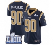 Men's Nike Los Angeles Rams #90 Michael Brockers Navy Blue Team Color Vapor Untouchable Limited Player Super Bowl LIII Bound NFL Jersey