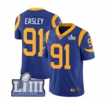 Men's Nike Los Angeles Rams #91 Dominique Easley Royal Blue Alternate Vapor Untouchable Limited Player Super Bowl LIII Bound NFL Jersey