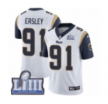 Men's Nike Los Angeles Rams #91 Dominique Easley White Vapor Untouchable Limited Player Super Bowl LIII Bound NFL Jersey