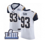 Men's Nike Los Angeles Rams #93 Ndamukong Suh White Vapor Untouchable Elite Player Super Bowl LIII Bound NFL Jersey