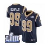 Men's Nike Los Angeles Rams #99 Aaron Donald Navy Blue Team Color Vapor Untouchable Limited Player Super Bowl LIII Bound NFL Jersey