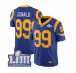 Men's Nike Los Angeles Rams #99 Aaron Donald Royal Blue Alternate Vapor Untouchable Limited Player Super Bowl LIII Bound NFL Jersey