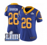 Women's Nike Los Angeles Rams #26 Mark Barron Royal Blue Alternate Vapor Untouchable Limited Player Super Bowl LIII Bound NFL Jersey