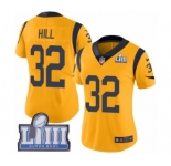 Women's Nike Los Angeles Rams #32 Troy Hill Limited Gold Rush Vapor Untouchable Super Bowl LIII Bound NFL Jersey