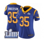 Women's Nike Los Angeles Rams #35 C.J. Anderson Royal Blue Alternate Vapor Untouchable Limited Player Super Bowl LIII Bound NFL Jersey