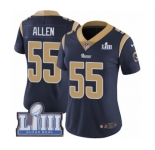 Women's Nike Los Angeles Rams #55 Brian Allen Navy Blue Team Color Vapor Untouchable Limited Player Super Bowl LIII Bound NFL Jersey