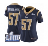 Women's Nike Los Angeles Rams #57 John Franklin-Myers Navy Blue Team Color Vapor Untouchable Limited Player Super Bowl LIII Bound NFL Jersey