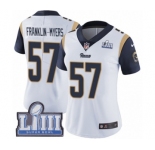 Women's Nike Los Angeles Rams #57 John Franklin-Myers White Vapor Untouchable Limited Player Super Bowl LIII Bound NFL Jersey