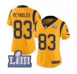 Women's Nike Los Angeles Rams #83 Josh Reynolds Limited Gold Rush Vapor Untouchable Super Bowl LIII Bound NFL Jersey