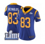 Women's Nike Los Angeles Rams #83 Josh Reynolds Royal Blue Alternate Vapor Untouchable Limited Player Super Bowl LIII Bound NFL Jersey