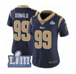 Women's Nike Los Angeles Rams #99 Aaron Donald Navy Blue Team Color Vapor Untouchable Limited Player Super Bowl LIII Bound NFL Jersey