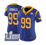 Women's Nike Los Angeles Rams #99 Aaron Donald Royal Blue Alternate Vapor Untouchable Limited Player Super Bowl LIII Bound NFL Jersey