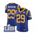 Youth Nike Los Angeles Rams #29 Eric Dickerson Royal Blue Alternate Vapor Untouchable Limited Player Super Bowl LIII Bound NFL Jersey