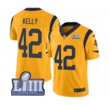 Youth Nike Los Angeles Rams #42 John Kelly Limited Gold Rush Vapor Untouchable Super Bowl LIII Bound NFL Jersey