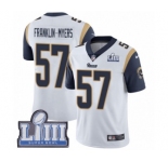 Youth Nike Los Angeles Rams #57 John Franklin-Myers White Vapor Untouchable Limited Player Super Bowl LIII Bound NFL Jersey