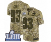 Youth Nike Los Angeles Rams #93 Ndamukong Suh Limited Camo 2018 Salute to Service Super Bowl LIII Bound NFL Jersey
