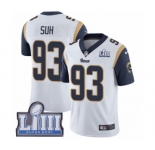 Youth Nike Los Angeles Rams #93 Ndamukong Suh White Vapor Untouchable Limited Player Super Bowl LIII Bound NFL Jersey