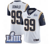 Youth Nike Los Angeles Rams #99 Aaron Donald White Vapor Untouchable Limited Player Super Bowl LIII Bound NFL Jersey