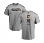 NHL Adidas Pittsburgh Penguins #17 Bryan Rust Ash Backer T-Shirt