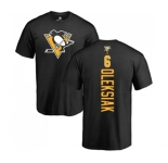 NHL Adidas Pittsburgh Penguins #6 Jamie Oleksiak Black Backer T-Shirt