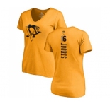 NHL Women Adidas Pittsburgh Penguins #16 Josh Jooris Gold One Color Backer T-Shirt
