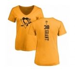 NHL Women Adidas Pittsburgh Penguins #38 Derek Grant Gold One Color Backer T-Shirt