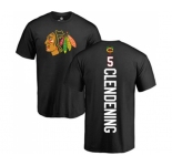 NHL Adidas Chicago Blackhawks #5 Adam Clendening Black Backer T-Shirt