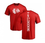 NHL Adidas Chicago Blackhawks #5 Adam Clendening Red One Color Backer T-Shirt