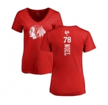 NHL Women Adidas Chicago Blackhawks #78 Nathan Noel Red One Color Backer T-Shirt