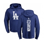 MLB Nike Los Angeles Dodgers #23 Kirk Gibson Royal Blue Backer Pullover Hoodie