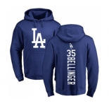 MLB Nike Los Angeles Dodgers #35 Cody Bellinger Royal Blue Backer Pullover Hoodie