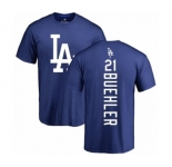 MLB Nike Los Angeles Dodgers #21 Walker Buehler Royal Blue Backer T-Shirt