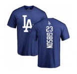 MLB Nike Los Angeles Dodgers #23 Kirk Gibson Royal Blue Backer T-Shirt