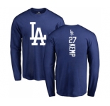 MLB Nike Los Angeles Dodgers #27 Matt Kemp Royal Blue Backer Long Sleeve T-Shirt