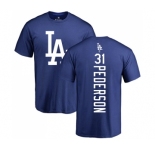 MLB Nike Los Angeles Dodgers #31 Joc Pederson Royal Blue Backer T-Shirt