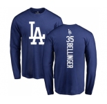 MLB Nike Los Angeles Dodgers #35 Cody Bellinger Royal Blue Backer Long Sleeve T-Shirt