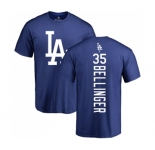 MLB Nike Los Angeles Dodgers #35 Cody Bellinger Royal Blue Backer T-Shirt